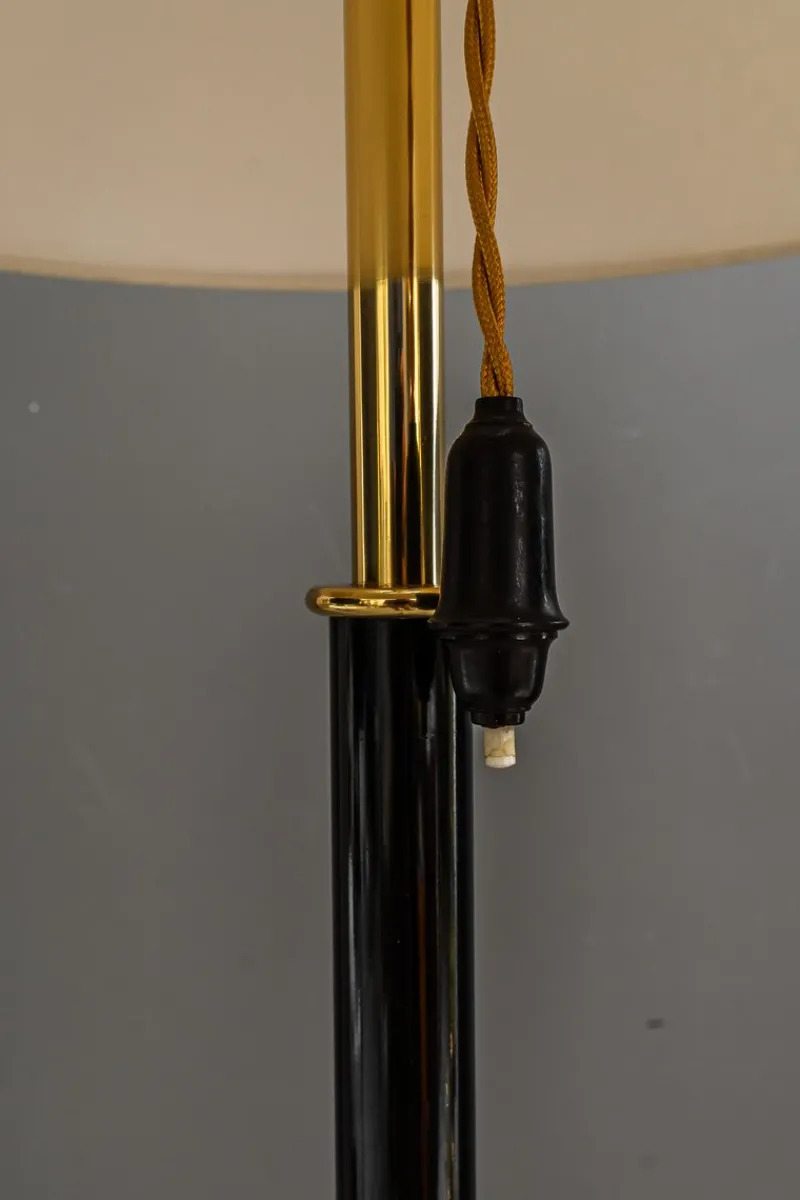Pamono Floor Lamp with Fabric Shade by Rupert Nikoll, Vienna, Austria, 1950s> Floor Lamps
