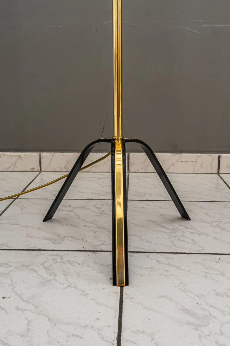 Pamono Floor Lamp with Fabric Shade by Rupert Nikoll, Vienna, Austria, 1950s> Floor Lamps