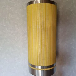 Pamono Floor Lamp with Yellow Shade, 1970s><noscript><img width=