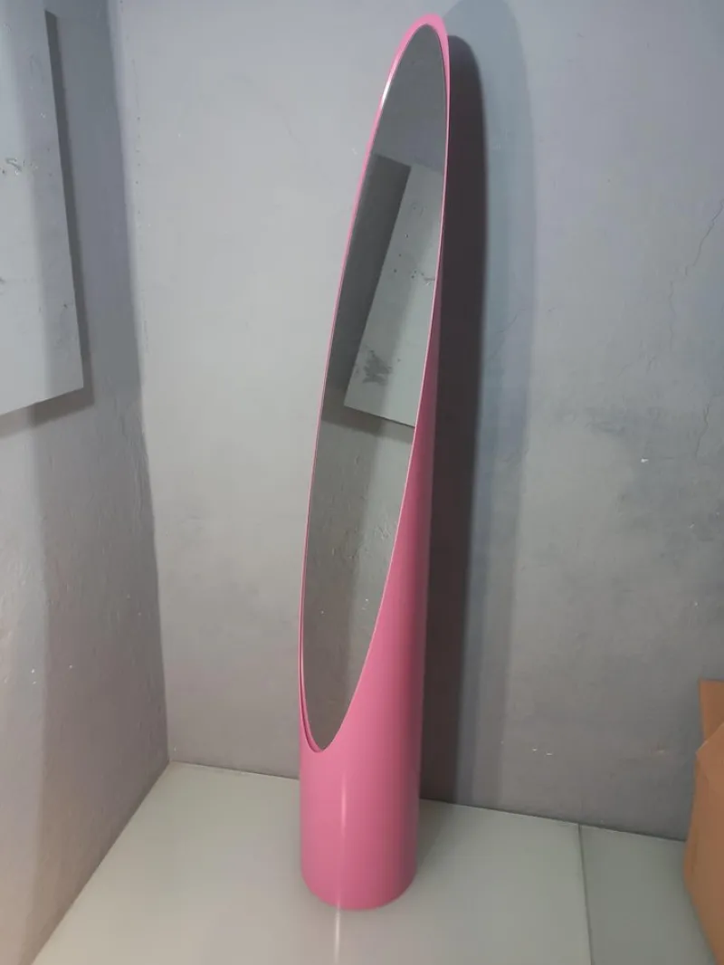 Pamono Floor Mirror Model Unghia Nail Lipstick in Rose Barbie> Mirrors