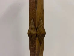 Pamono Floor-Standing Pricket Candleholder in Carved Oak, 1890s><noscript><img width=