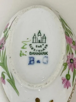 Pamono Flora Danica Porcelain Set by Bing & Grøndahl, Denmark, 1920s, Set of 4><noscript><img width=