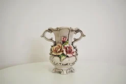 Pamono Floral Pitcher from Capodimonte, 1940s> Vases