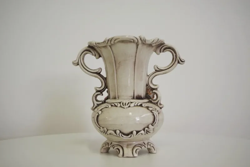 Pamono Floral Pitcher from Capodimonte, 1940s> Vases