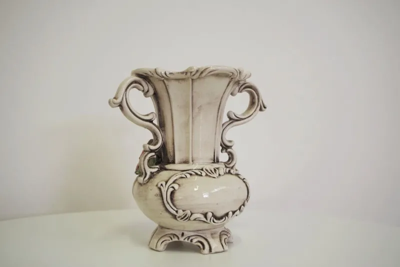 Pamono Floral Pitcher from Capodimonte, 1940s> Vases