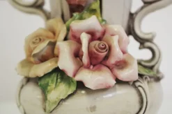 Pamono Floral Pitcher from Capodimonte, 1940s><noscript><img width=