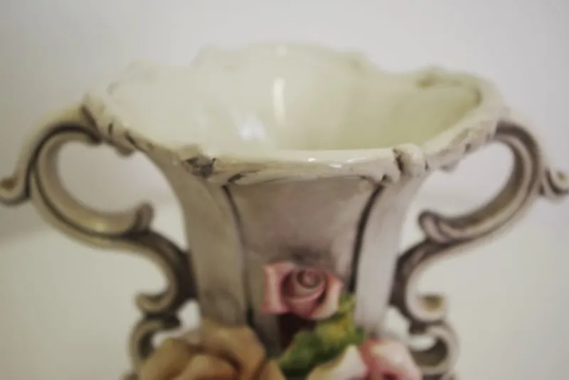 Pamono Floral Pitcher from Capodimonte, 1940s> Vases