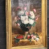 Pamono Floral Still Life, 1891, Large Oil on Canvas> Art Nouveau