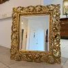Pamono Florentine Mirror with Acanthus Leaf Carving Wood, 1890s> Mirrors