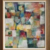 Hot Pamono Florentine School Artist, Abstraction in Colour, 1980s-1990s, Acrylic on Canvas, Framed