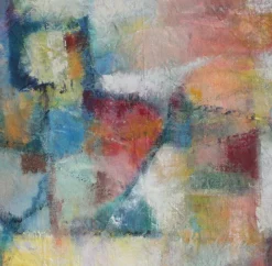 Hot Pamono Florentine School Artist, Abstraction in Colour, 1980s-1990s, Acrylic on Canvas, Framed