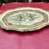Pamono Florentine Wooden Tray, 1970s> Trays