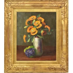 Online Pamono Flower Painting by Dolzan Primo, 1933
