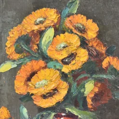 Online Pamono Flower Painting by Dolzan Primo, 1933