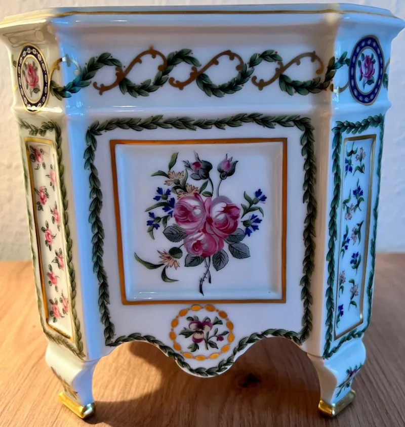 Pamono Flower Pots from Haviland Limoges, France, 1975, Set of 2> Planters And Jardiniere