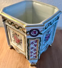 Pamono Flower Pots from Haviland Limoges, France, 1975, Set of 2><noscript><img width=