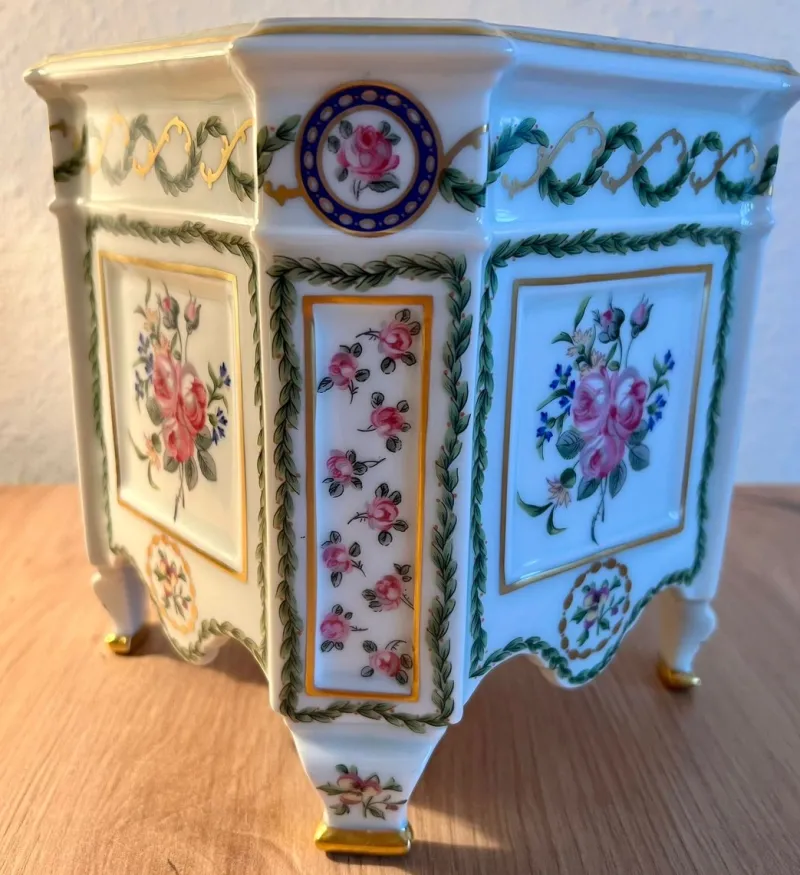 Pamono Flower Pots from Haviland Limoges, France, 1975, Set of 2> Planters And Jardiniere