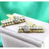 Pamono Flower-Shaped Cufflinks with Brilliant-Cut Diamonds, Set of 2> Cufflinks