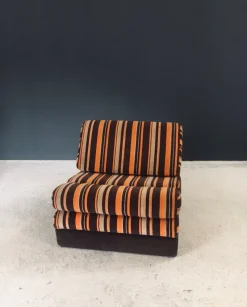 New Pamono Fold Out Extendable Lounge Chair, 1970s