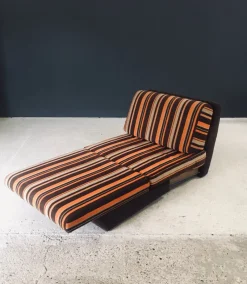 New Pamono Fold Out Extendable Lounge Chair, 1970s