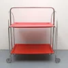 Pamono Foldable Serving Cart from Dinett, 1970s> Serving Bar Carts & Trolleys