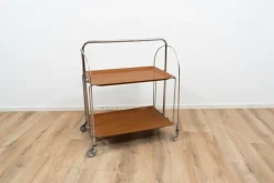 Pamono Foldable Serving Trolley by Bremshey & Co., 1960s><noscript><img width=