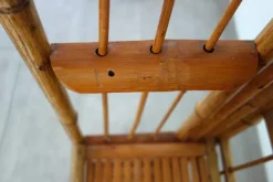 Pamono Folding Bamboo Shelf, 1950s><noscript><img width=