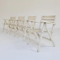 Pamono Folding Chairs by Fratelli Reguitti, 1960s, Set of 4><noscript><img width=