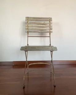 Best Pamono Folding Garden Chair by Francillon Et Cie s.a. Lausanne, 1890s