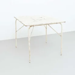 Sale Pamono Folding Garden Table attributed to Mathieu Matégot, 1950s