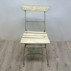 Pamono Folding Wooden Garden Chair, 1940s> Garden Seating