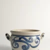 Pamono Folk Art Stoneware Jar with Cobalt Blue Floral Motif from Westerwald, Germany> Bottles, Carafes & Jugs
