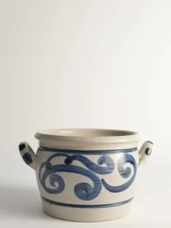 Pamono Folk Art Stoneware Jar with Cobalt Blue Floral Motif from Westerwald, Germany> Bottles, Carafes & Jugs