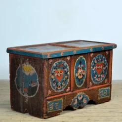 Pamono Folk Art Wedding Chest, 1718><noscript><img width=
