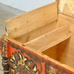 New Pamono Folk Art Wedding Chest, 1850