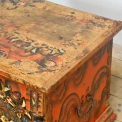 New Pamono Folk Art Wedding Chest, 1850