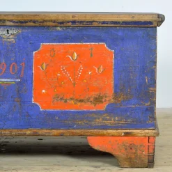 Pamono Folk Art Wedding Chest, 1901><noscript><img width=