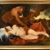 Best Pamono Follower of Anthoon Van Dyck, Jupiter & Nude Antiope, 1700, Oil on Canvas, Framed