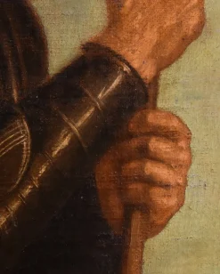Discount Pamono Follower of Giovanni Battista Cima / Cima Da Conegliano, Saint George, 1650, Oil on Canvas, Framed