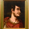 Online Pamono Follower of Tiziano Vecellio, Portraits of Julius Caesar & Octavian, 1700, Oil on Canvases, Framed, Set of 2