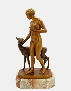 Best Pamono Forest Idyll Bronze by Rudolf Kaesbach, 1915