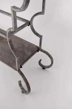 Pamono Forged Iron Console Table, 1940s> Console Tables