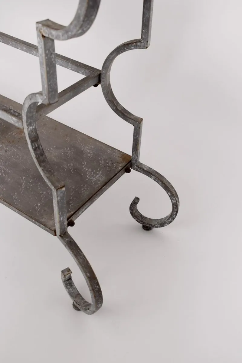 Pamono Forged Iron Console Table, 1940s> Console Tables