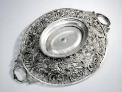 Pamono Former Austro-Hungarian Empire Bowl on Stand, 1880s><noscript><img width=