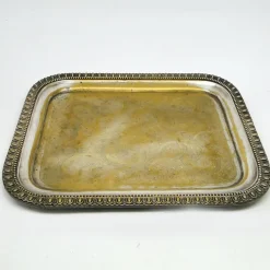 Best Pamono Former Austro-Hungarian Empier Guilloshed Tray from Herrmann, 1890s