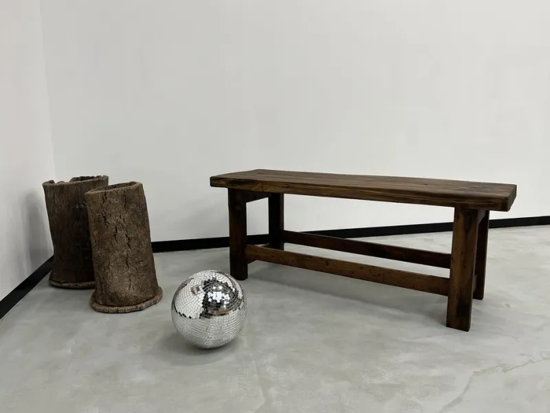 Pamono Former French Workbench in Oak, 1950s> Worktables & Workbenches
