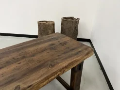 Pamono Former French Workbench in Oak, 1950s><noscript><img width=