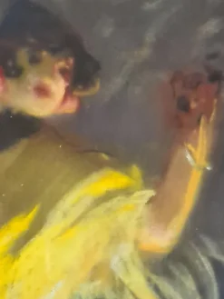 Pamono Fortuney, Belle Epoque Flamenco Dancer, Pastel Drawing, 1890s-1910s><noscript><img width=