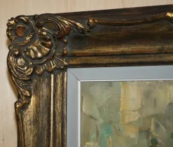 Pamono Fouley, Bouquet of Flowers, Oil Painting, Framed> Art Nouveau