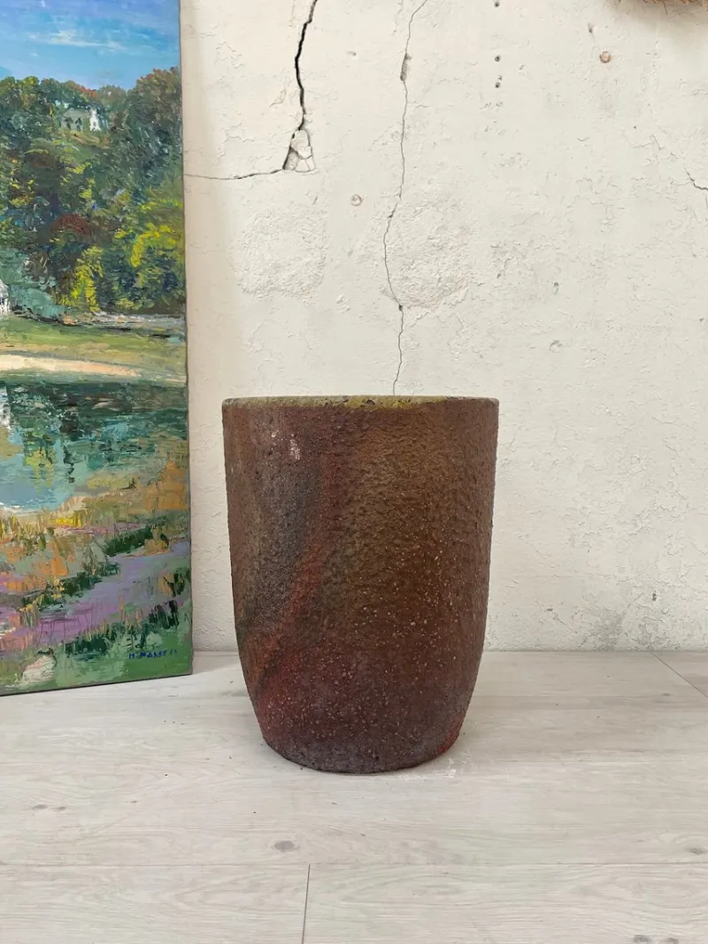 Pamono Foundry Crucible or Planter> Planters And Jardiniere